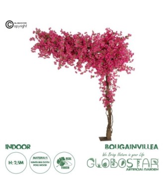 GloboStar® Artificial Garden BOUGAINVILLEA BLOSSOM 20672 Τεχνητό Διακοσμητικό Δέντρο Άνθος Μπουκαμβίλιας Μ230 x Π100 x Υ250cm